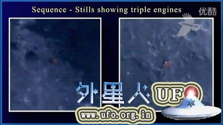 2014年11月2日拍摄到月球表面飞过的UFO的图片