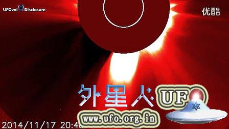2014年11月23日巨大UFO再次光临太阳的图片