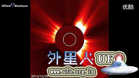 2014年12月28日太阳周围多个巨大的UFO的图片