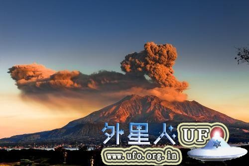 日本樱岛火山喷发