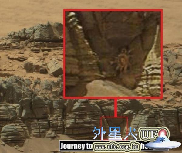 火星上有外星人吗?NASA火星照片现女外星人 长发露胸 第2张