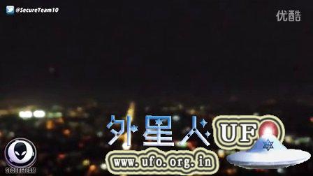 2015年9月5日洛杉矶多人拍到2个大白色光球UFO