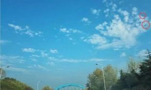 南京吃货妹子拍南京美景拍到UFO 2015年11月6日