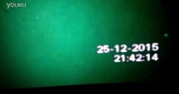 2015年12月25日高空两个绿色光球UFO