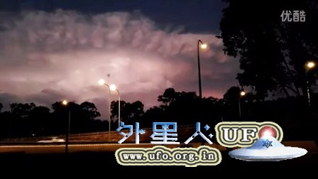 2016年2月1日澳大利亚雷暴云还是巨型UFO?的图片 2016年2月1日澳大利亚雷暴云还是巨型UFO?的图片
