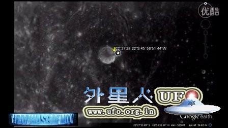 月球上的UFO圆形发光区的图片