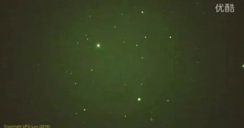 2016年1月12日夜空多个移动发光UFO