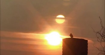 2016年2日落日旁第2个太阳UFO？