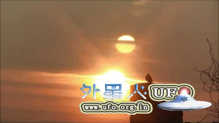 2016年2日落日旁第2个太阳UFO？的图片