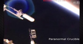 国际空间站附近巨大6边形2色UFO