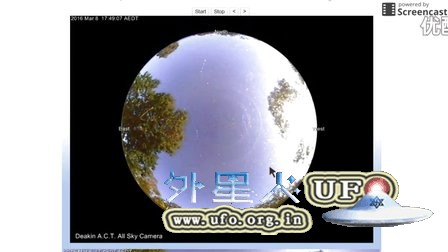 2016年3月8日固定监测拍到暗色UFO的图片