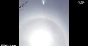 2016年4月11日 日晕周围的飞碟UFO