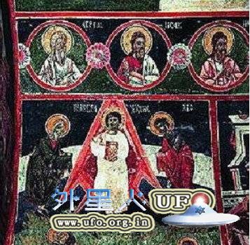 古老教堂壁画证据表明耶稣是外星人派来的使者的图片 第2张