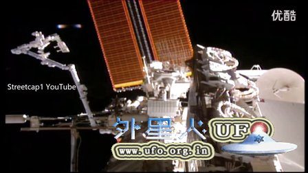 2016年4月巨大外星UFO近距离观察国际空间站后离去的图片 2016年4月巨大外星UFO近距离观察国际空间站后离去的图片