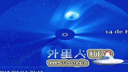 2016年4月22日太阳附近拍到巨大的UFO的图片 2016年4月22日太阳附近拍到巨大的UFO的图片