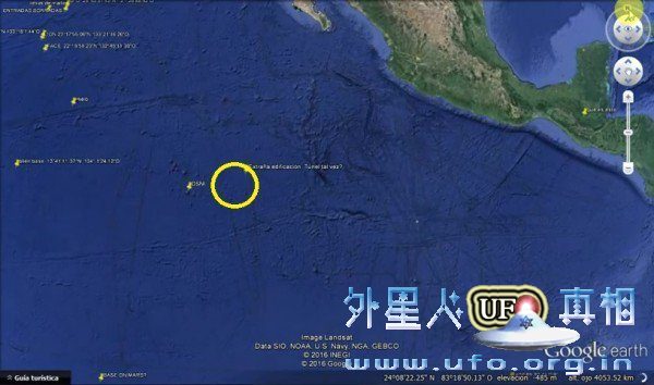 谷歌地球发现海底金字塔形结构 边长达十几公里的图片 第2张 谷歌地球发现海底金字塔形结构 边长达十几公里的图片 第2张