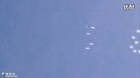 UFO在天空中写下神秘数字的图片
