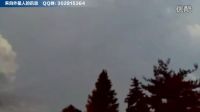 在空中高速飞行的不明飞行物UFO